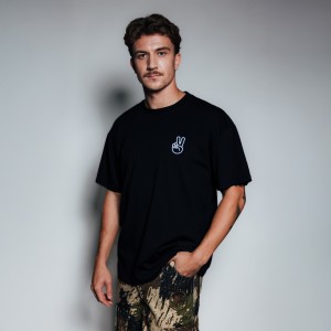 T-SHIRT CZARNY VAMOS