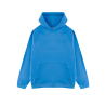 BLUZA Z KAPTUREM NIEBIESKA LOGO TŁOCZONE