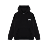 BLUZA Z KAPTUREM CZARNA LOGO PLUSZOWE