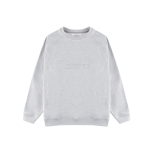 BLUZA SZARA LOGO TŁOCZONE