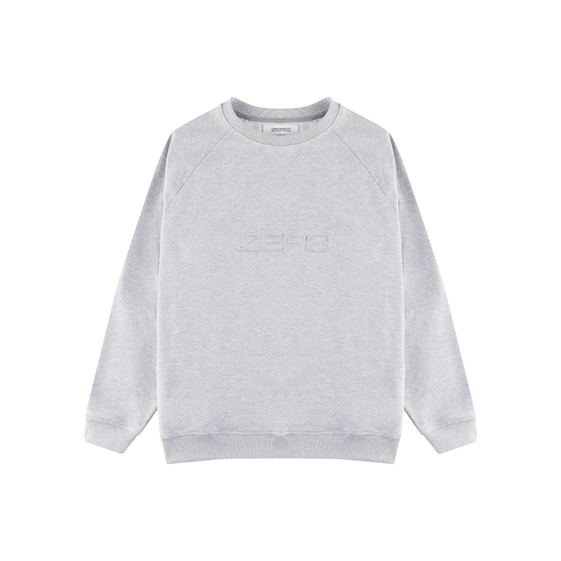 BLUZA SZARA LOGO TŁOCZONE BLUZA SZARA LOGO TŁOCZONE