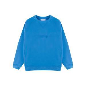 BLUZA NIEBIESKA LOGO TŁOCZONE