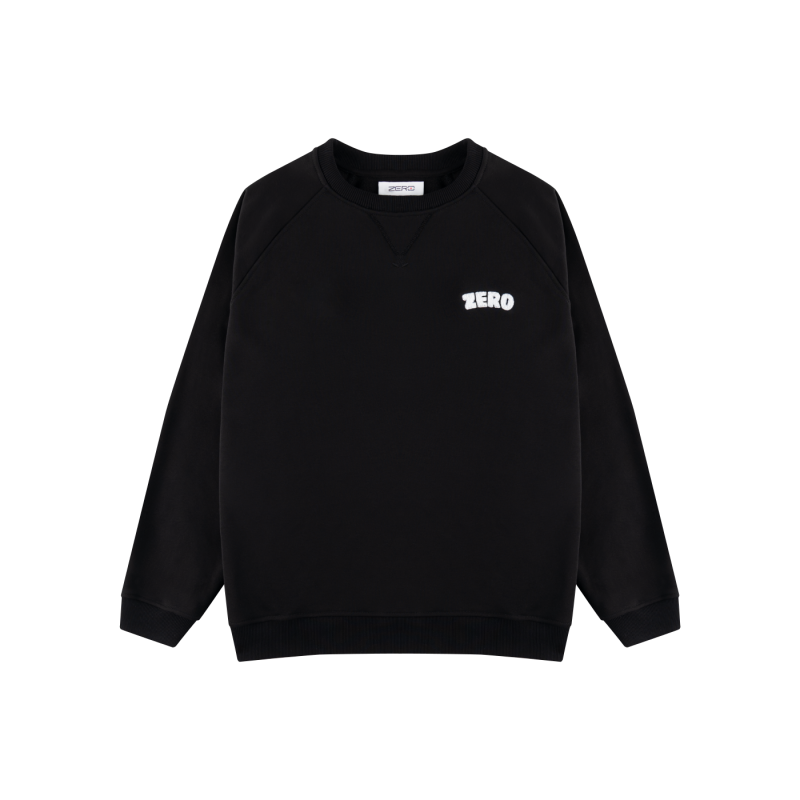 BLUZA CZARNA LOGO PLUSZOWE BLUZA CZARNA LOGO PLUSZOWE