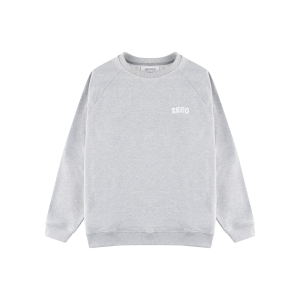BLUZA SZARA LOGO PLUSZOWE
