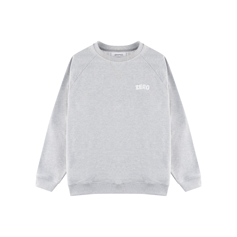 BLUZA SZARA LOGO PLUSZOWE BLUZA SZARA LOGO PLUSZOWE