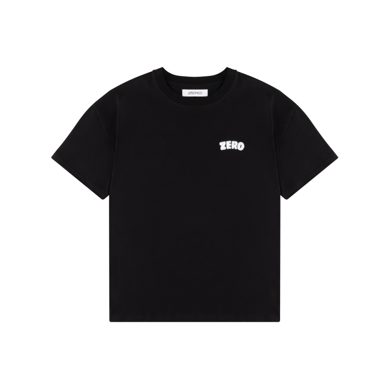 T-SHIRT CZARNY LOGO PLUSZOWE T-SHIRT CZARNY LOGO PLUSZOWE