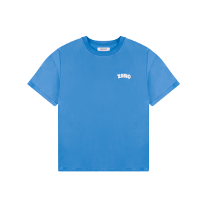 T-SHIRT NIEBIESKA LOGO PLUSZOWE