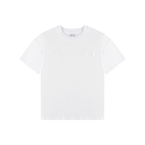 T-SHIRT BIAŁY LOGO PLUSZOWE