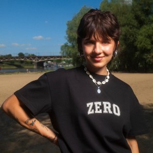 T-SHIRT CZARNY ZERO CAMPUS