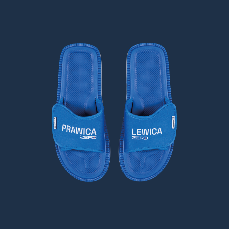 KLAPKI NIEBIESKIE KUBOTA x KANAŁ ZERO LEWICA PRAWICA
