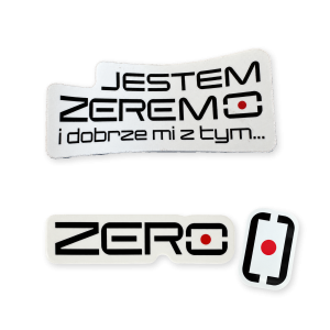Zestaw trzech naklejek Kanału Zero