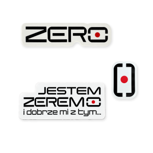 Zestaw trzech naklejek Kanału Zero