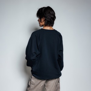 BLUZA CZARNA LOGO PLUSZOWE