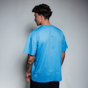 T-SHIRT NIEBIESKA LOGO HD PRINT